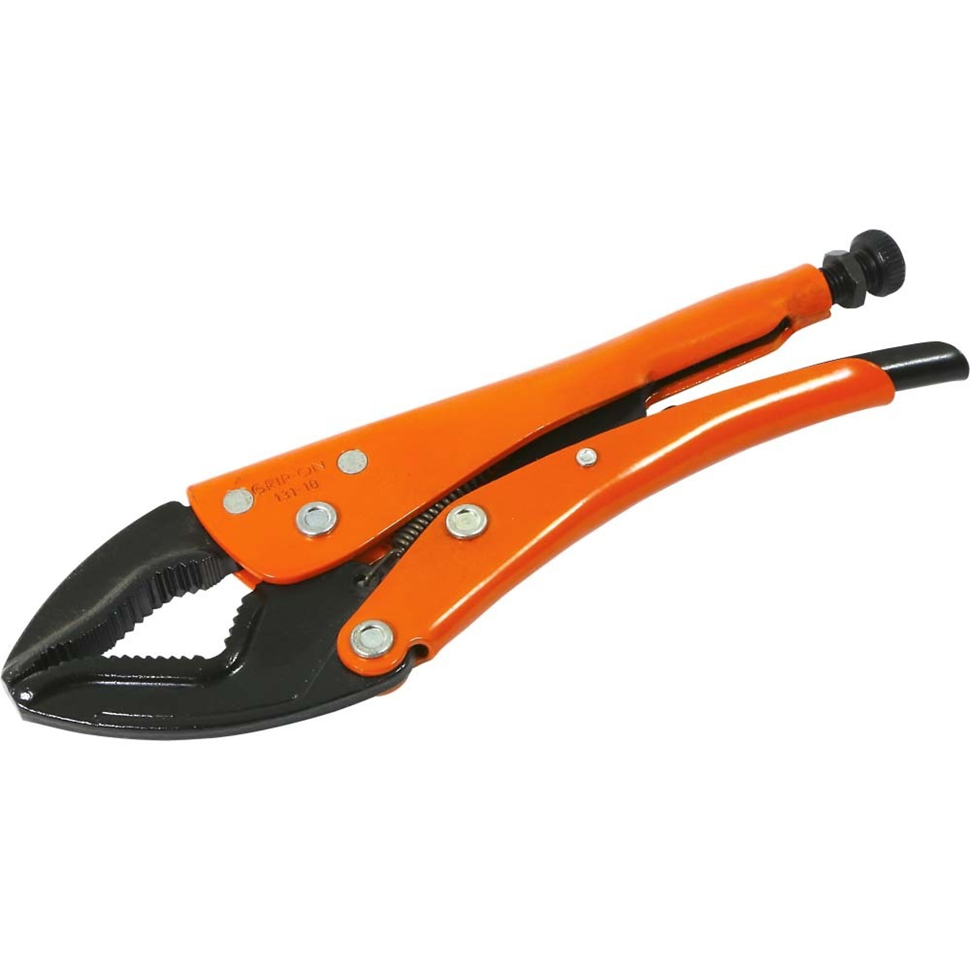 Grip-on, 10in. Locking Pliers Omnium Grip, Pieces (qty.) 1 Material Alloy Steel, Jaw Capacity 2.64 in, Model# 131-10